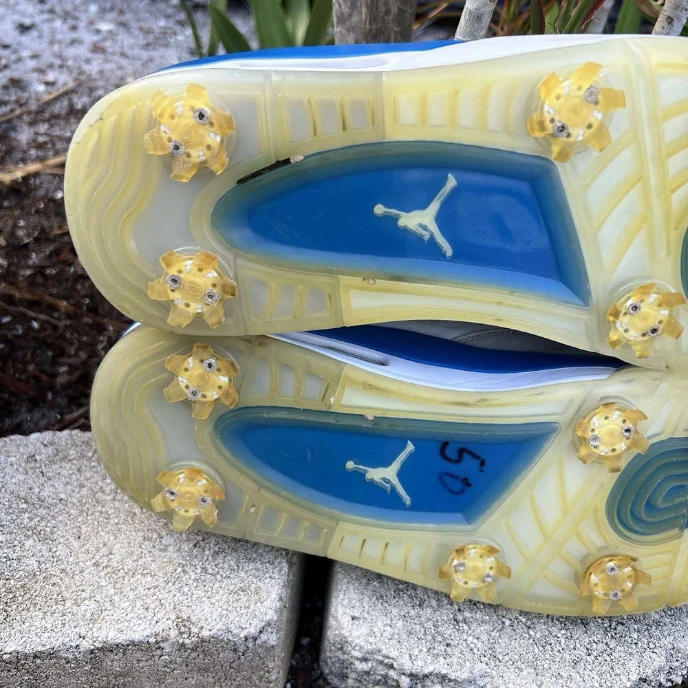 Jordan Air Jordan 4 Golf Cleats Military Blue White CU9981-101